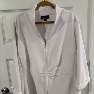 Dennis Basso Elegant White Jacket 3X